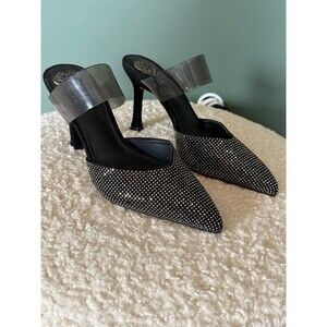 VINCE CAMUTO Kempern Mule In Black/ Smoke sz 5.5